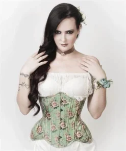 The Corset Company Underbust Seafoam & Floral