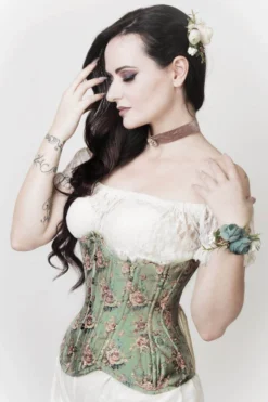The Corset Company Underbust Seafoam & Floral