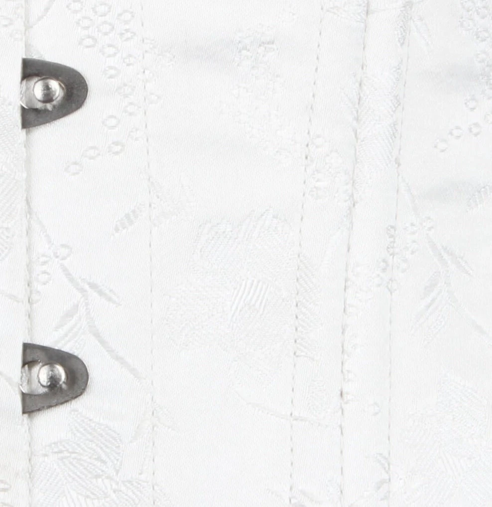 The Corset Company Underbust Corset White Brocade 5 The Corset Company Underbust Corset White Brocade