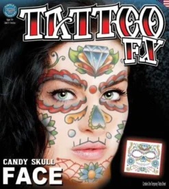 Tinsley Transfers Tattoos & Tattoo Effects Candy Skull