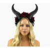 KBW Global Corp Horns & Antlers Headband Horns & Roses