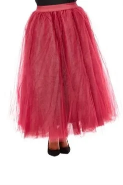 K Glam Bustles & Crinolines Skirt Tulle Ballerina RED