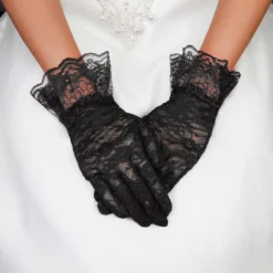 Ceci Jewelry, Inc. Lace Gloves W/Ruffle 2 Colors