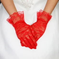 Ceci Jewelry, Inc. Lace Gloves W/Ruffle 2 Colors
