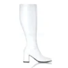 Ellie Shoes GoGo White Patent Boots Wide Calf Women's Shoes 2 Ellie Shoes GoGo White Patent Boots Wide Calf Women's Shoes