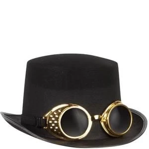 Loftus International Steampunk Top Hat With Goggles Steampunk & Victorian 5 Loftus International Steampunk Top Hat With Goggles Steampunk & Victorian