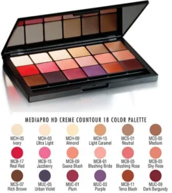 Ben Nye MediaPRO Contour 18 Color Palette