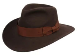 Epoch Fashion Accessory Fedora Wool Felt Indiana Jones Brown Fedoras, Homburgs & Pork Pies