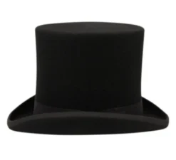 Epoch Fashion Accessory Bell Crown Top Hat Black Wool Top Hats