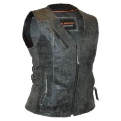 Vance Leather Vest Brown Distressed Leather Steampunk & Victorian