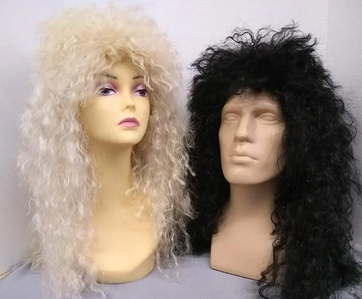 West Bay Black Heavy Metal Wig 3 West Bay Black Heavy Metal Wig