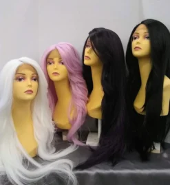 West Bay Prudence Extra Long Layered Lace Front Wig Black