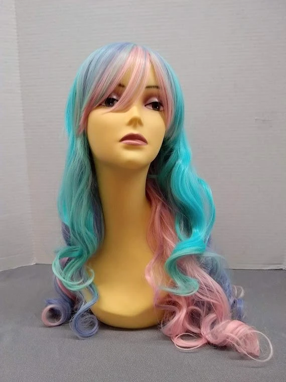 Alicia International Celesti Pastel Multi Colored Wig 3 Alicia International Celesti Pastel Multi Colored Wig