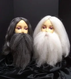 Alicia International Wizard Wig And Beard Set Grey & White