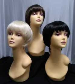 West Bay Black 60s Mod Man Wig