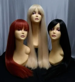 West Bay Mirage Long Wig W/Bangs Black