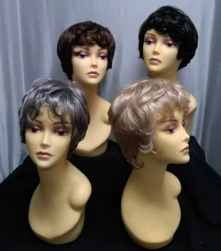 West Bay Black Unisex Wig