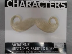 West Bay Santa Moustache White Facial Hair