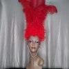 Boa Novelty Feather Showgirl Feather Duster Headpiece Red Burlesque