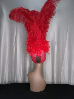 Boa Novelty Feather Showgirl Feather Duster Headpiece Red Burlesque