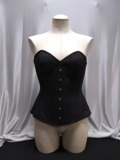 The Corset Company Corset Black Cotton Overbust