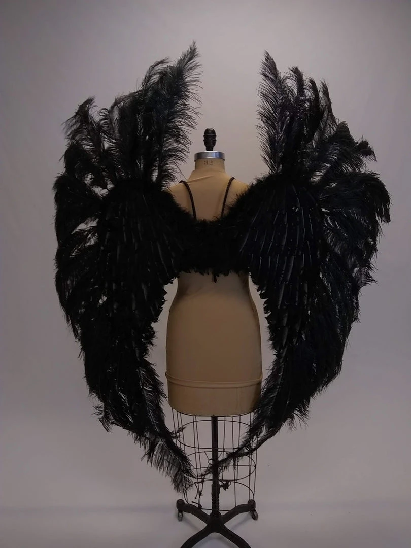 Boa Novelty Feather Angel Wings In Black, White, Or Red 7 Boa Novelty Feather Angel Wings In Black, White, Or Red
