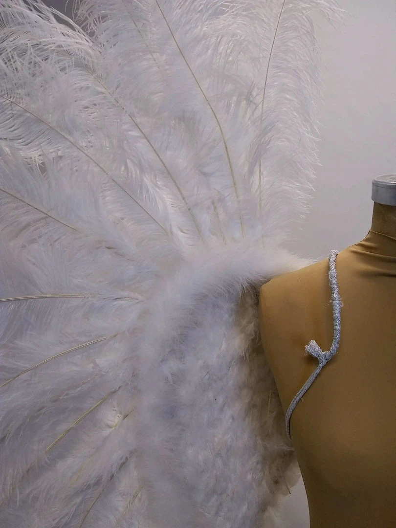 Boa Novelty Feather Angel Wings In Black, White, Or Red 5 Boa Novelty Feather Angel Wings In Black, White, Or Red