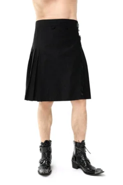 Pentagramme Gothique Skirt Kilt-Style Black Gothic