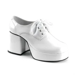 Ellie Shoes Platform White Patent Men's Shoes