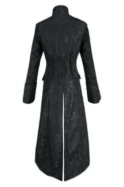 Pentagramme Gothique Long Coat Gothic Lace Black