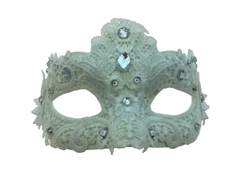 KBW Global Corp Mask Venetian Lace W/ Stones Masquerade Masks 6 KBW Global Corp Mask Venetian Lace W/ Stones Masquerade Masks