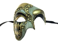 KBW Global Corp Masquerade Masks Mask Venetian Harlequin Half