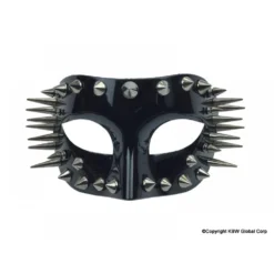 KBW Global Corp Masquerade Masks Mask Spiked Silver