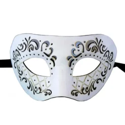 KBW Global Corp Masquerade Masks Pleather Mask W/ Swirls 7 KBW Global Corp Masquerade Masks Pleather Mask W/ Swirls