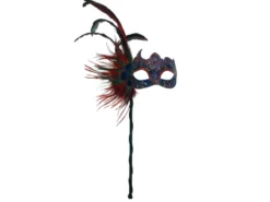 KBW Global Corp Mask Venetian W/ Stick Peacock