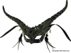 KBW Global Corp Masquerade Masks Venetian Lace Horned Mask 9 KBW Global Corp Masquerade Masks Venetian Lace Horned Mask