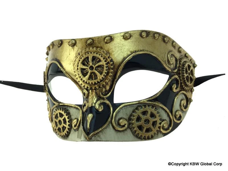KBW Global Corp Mask Clockwork Gears Masquerade Masks 4 KBW Global Corp Mask Clockwork Gears Masquerade Masks