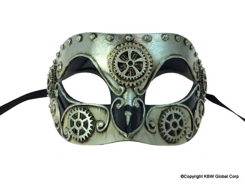 KBW Global Corp Mask Clockwork Gears Masquerade Masks 5 KBW Global Corp Mask Clockwork Gears Masquerade Masks