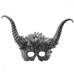 KBW Global Corp Masquerade Masks Mask Devil Horns Silver