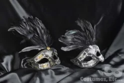 KBW Global Corp Venetian W/ Rhinestones & Feathers