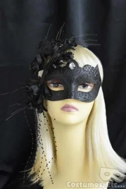 KBW Global Corp Venetian Mask With Flowers In 4 Colors