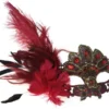 KBW Global Corp Masquerade Masks Venetian Lace W/ Feather