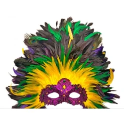 KBW Global Corp Venetian Mask With Coque & Peacock Feathers Masquerade Masks 9 KBW Global Corp Venetian Mask With Coque & Peacock Feathers Masquerade Masks