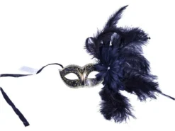 KBW Global Corp Mask W/ Side Feather Spray
