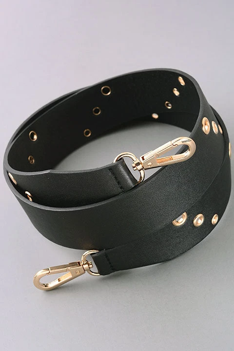 Fame Accessories Decades Triple Punch Hole Fuax Leather Belt Strap 4 Fame Accessories Decades Triple Punch Hole Fuax Leather Belt Strap