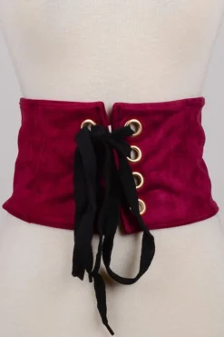 Fame Accessories Belt Suede Lace Up Front In 2 Colors Pirate & Medieval/Renaissance