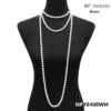 Ceci Jewelry, Inc. Pearls 60" To 96" Strand In White, Cream, Black Necklaces & Earrings 2 Ceci Jewelry, Inc. Pearls 60" To 96" Strand In White, Cream, Black Necklaces & Earrings