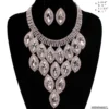 Ceci Jewelry, Inc. Marquis Rhinestone Necklace And Matching Earrings Necklaces & Earrings