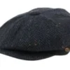 Epoch Fashion Accessory Navy Tweed Herringbone Wool Newsboy Cap Newsboys, Apple Jacks & Berets