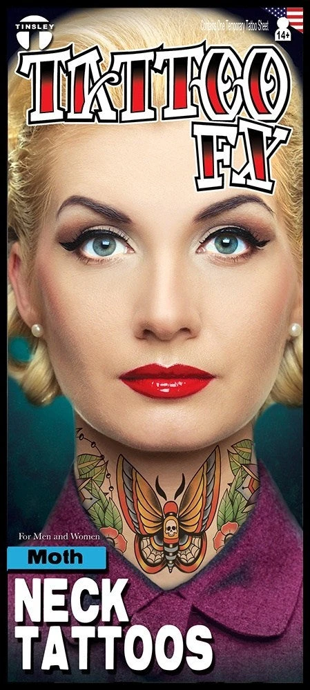 Tinsley Transfers Moth Tattoos & Tattoo Effects 4 Tinsley Transfers Moth Tattoos & Tattoo Effects